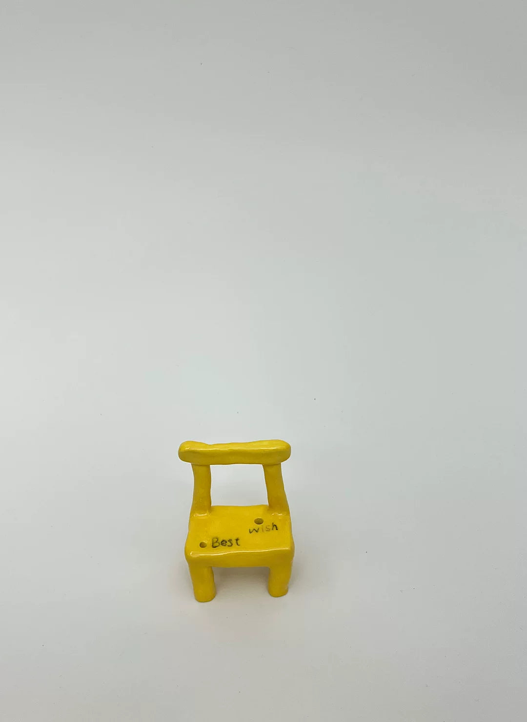 Best Wishes Chair miniature ceramic incense holder by 000503
