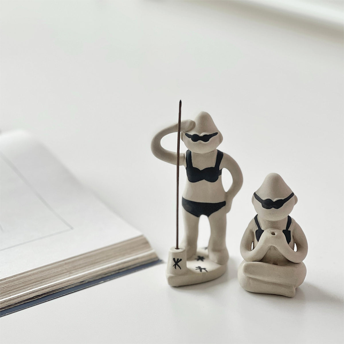 Walala surfer and meditation incense holders, alternate product view 2