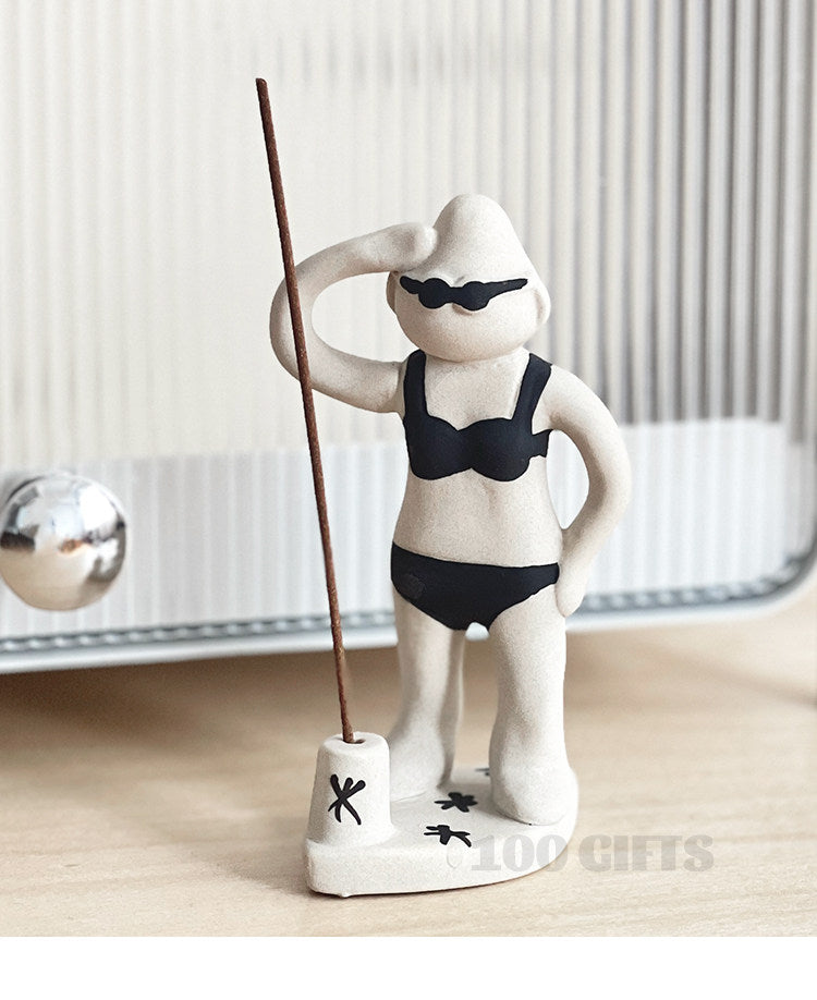 Walala surfer and meditation incense holders, alternate product view 4