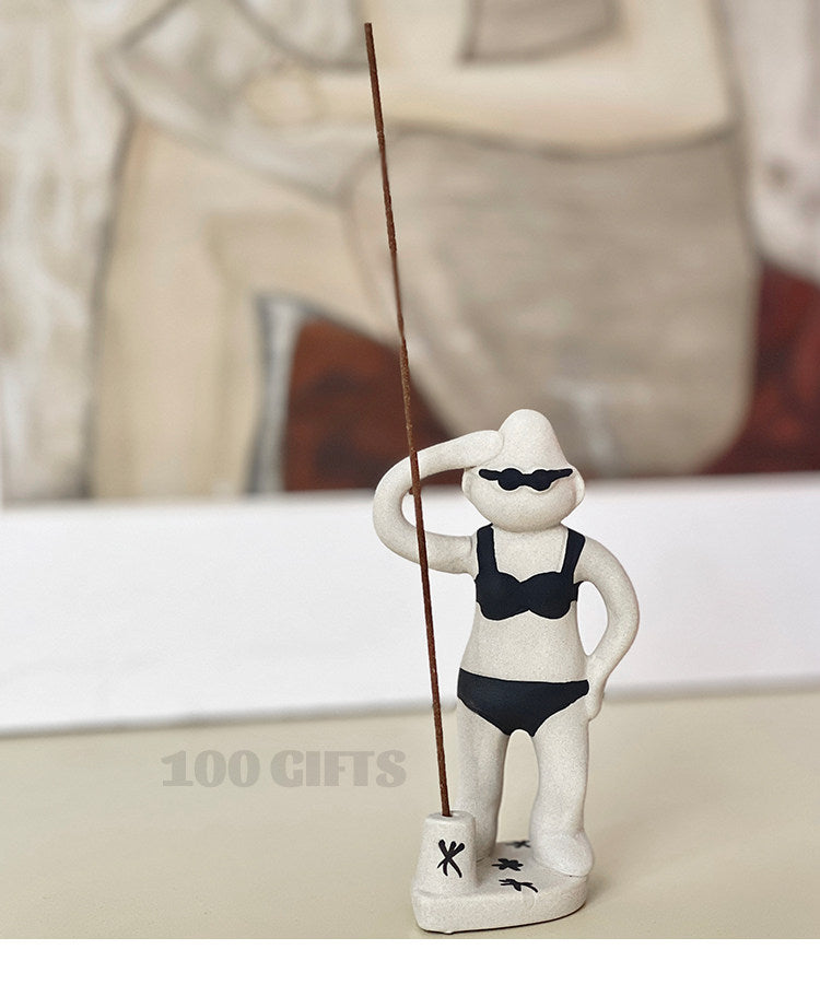 Walala surfer and meditation incense holders, alternate product view 6