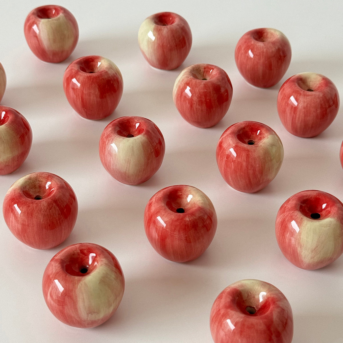 Walala apple and pear ceramic incense holders, alternate product view 4