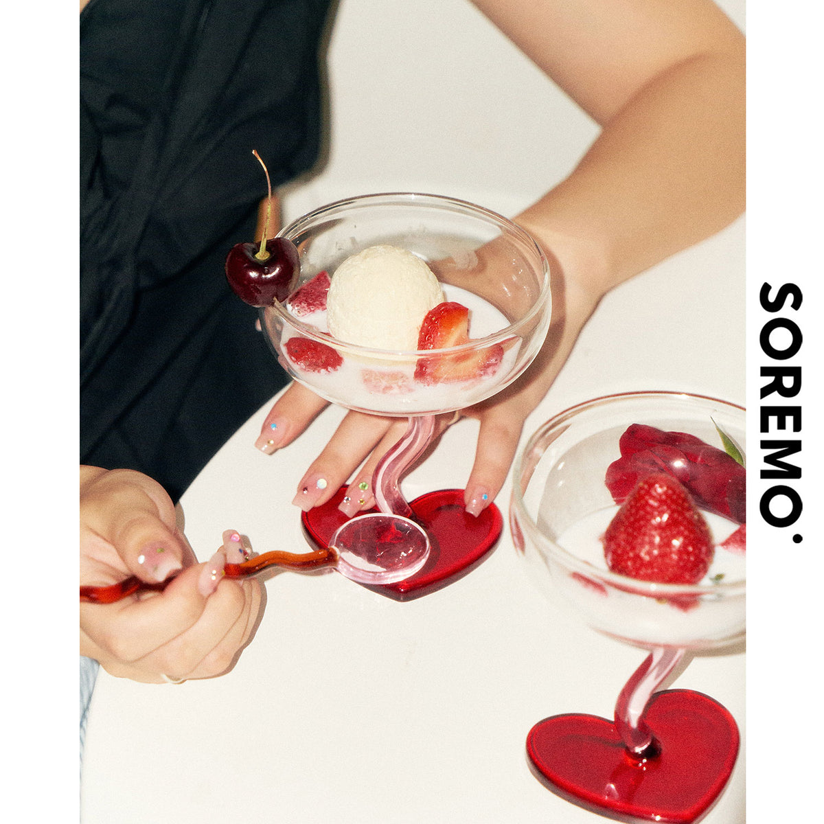 SOREMO Heart-Stem Wine Glass