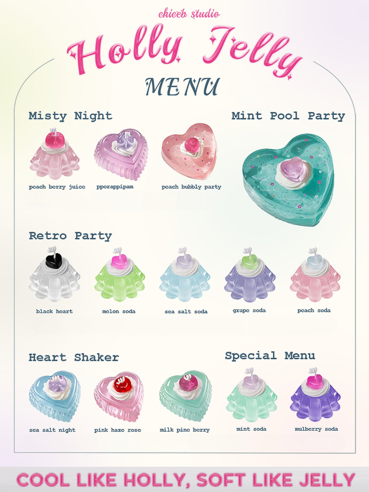 HollyJelly Retro Pudding Shaped Birthday Candle
