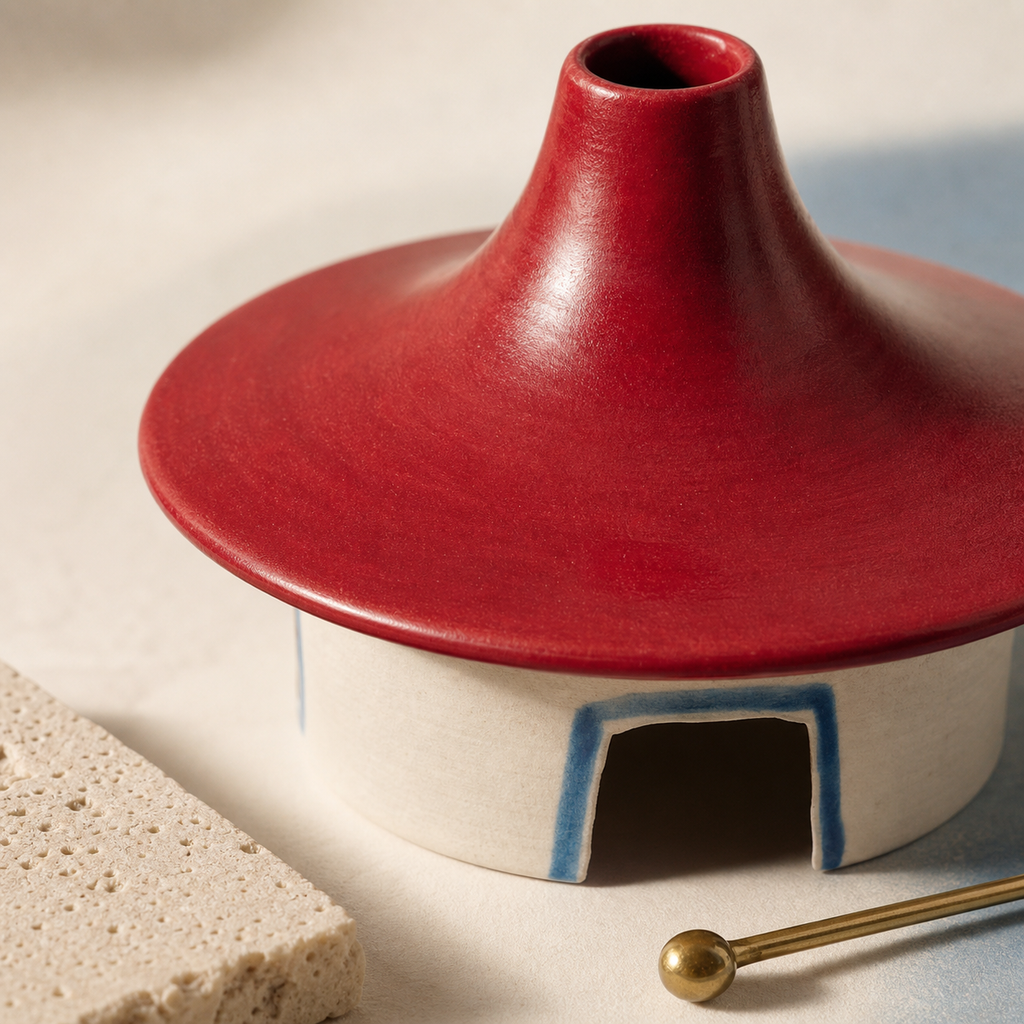 Childish Play Red Roof Cottage Incense Burner