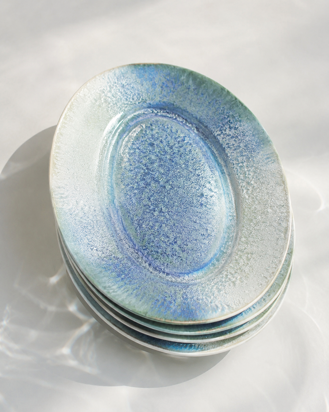 PiGoo Khingan Night handmade ceramic brunch plate product view