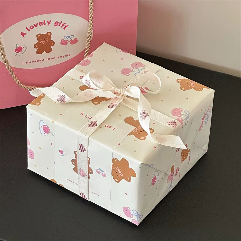 Patchwork Ceramic Cup & Saucer — Cup & Saucer + Spoon — Cherry Bear Box