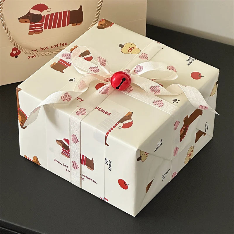 Patchwork Ceramic Cup & Saucer — Cup & Saucer + Spoon — Ivory Dachshund Box