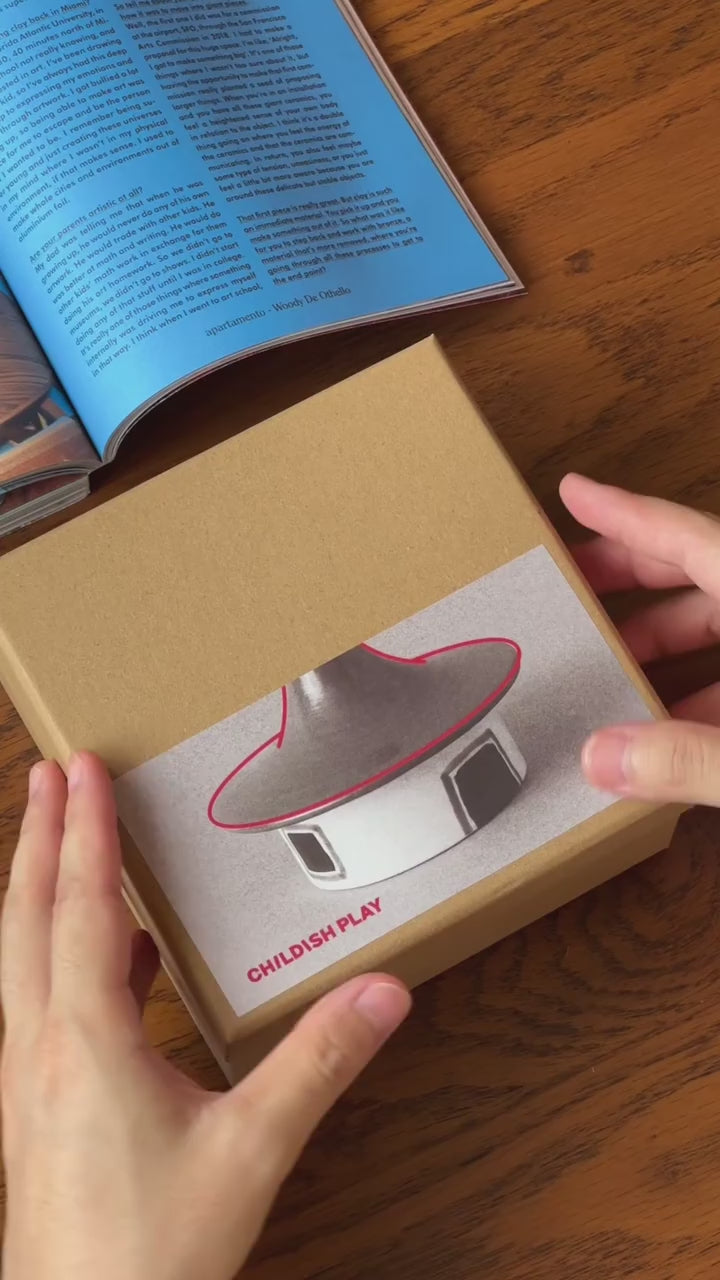Video showing the Childish Play red roof cottage incense burner in use