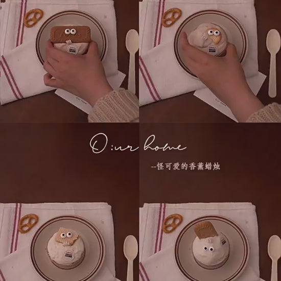 Video showing the O:urHome playful cookie candle collection