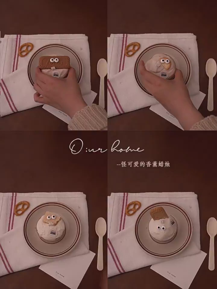 Video showing the O:urHome playful cookie candle collection