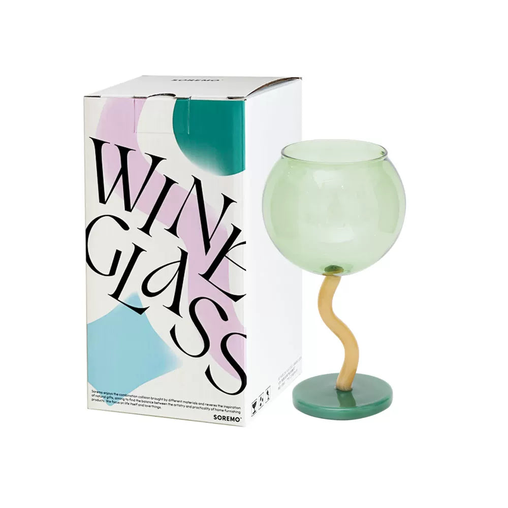 SOREMO Bubble Goblet — Jade Green G06