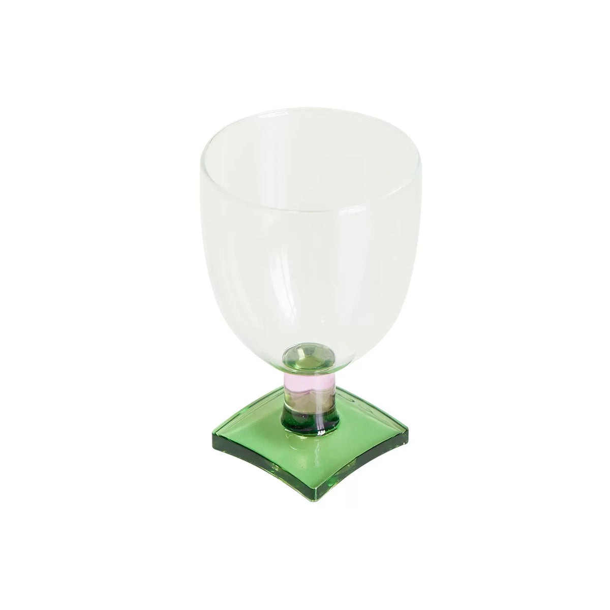 SOREMO Sugar Cube Goblet — Green–Pink G13