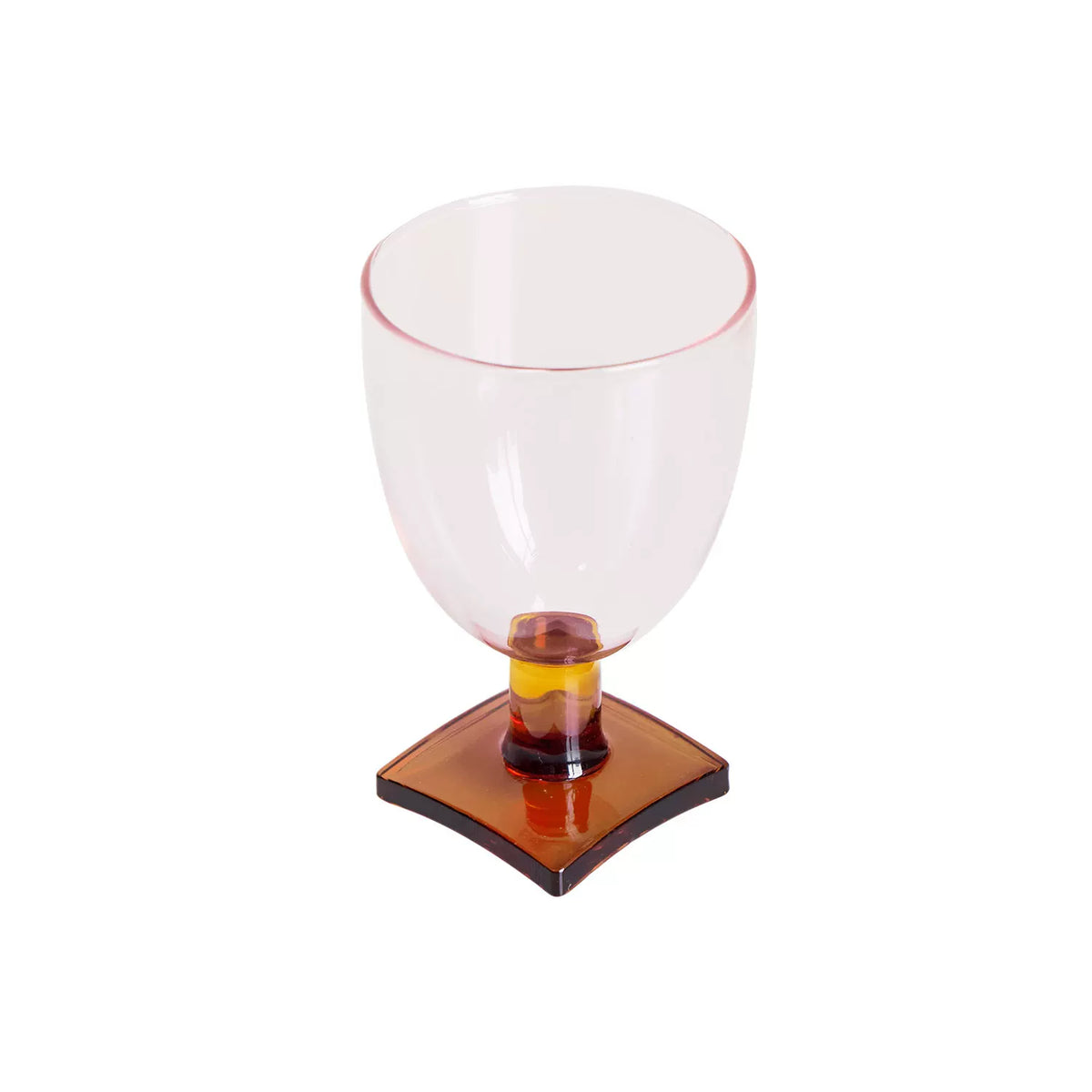 SOREMO Sugar Cube Goblet — Pink–Brown G15