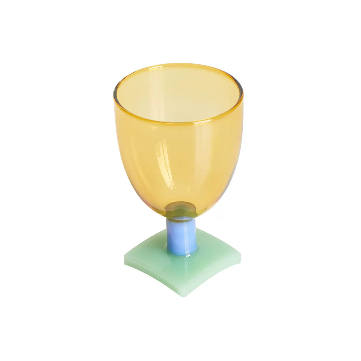SOREMO Sugar Cube Goblet — Yellow–Blue G16